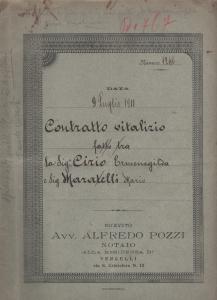 Contratto di vitalizzio-1911