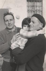 I figli Francesco e Giovanni con la   nipote Vittorina